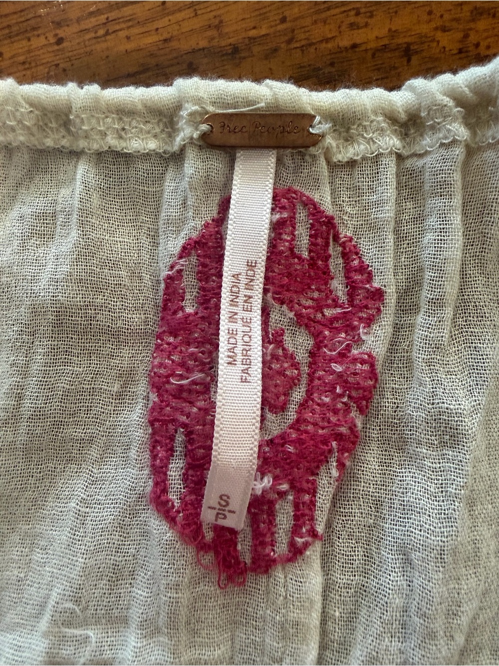 Boho Embroidered Peasant Top - Picture 5 of 5